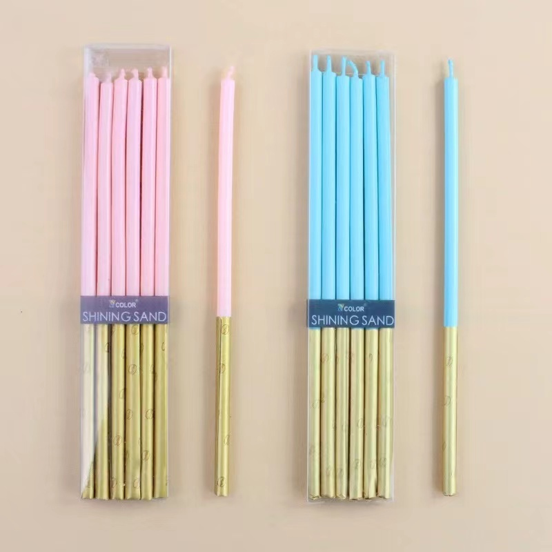 Luxury Candle Supplies Usa - Vela longa de aniversário, 6 peças,