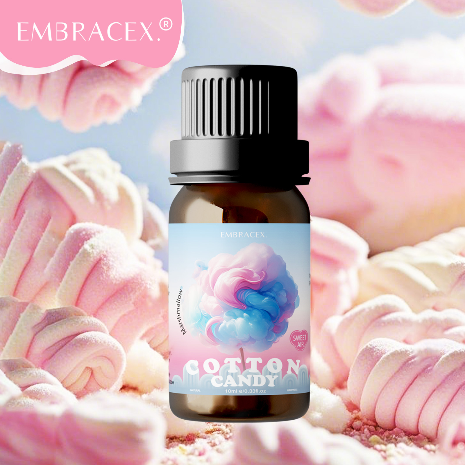 Fragrance Oil 10Ml - Óleos Essenciais de Fragrância de Marshmallow/Algodão