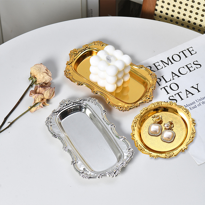 Luxury Candle Supplies Usa - Pratos Retro de Luxo em Prata,