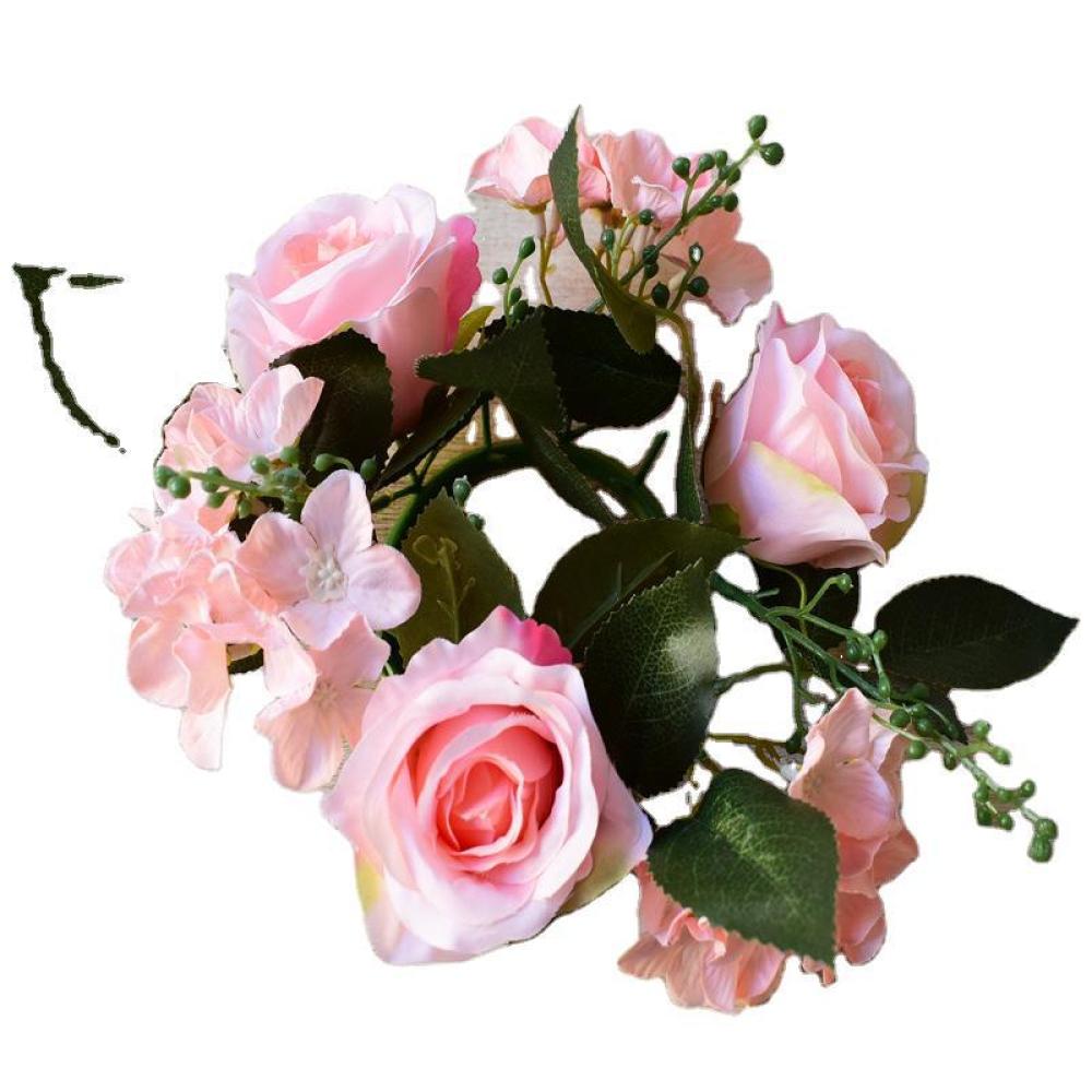 Luxury Candle Supplies Usa - Guirlanda de rosas realistas, decoração floral,