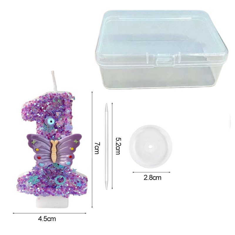 Vela de Aniversário Borboleta  - Luxury Candle Supplies Usa avaliação e preço