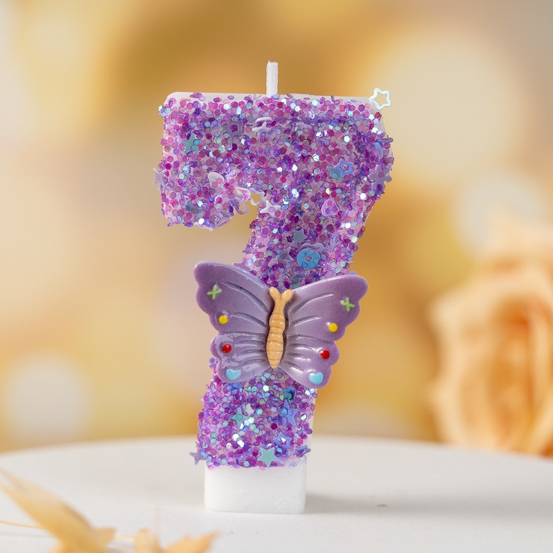 Vela de Aniversário Borboleta  - Luxury Candle Supplies Usa avaliação e preço