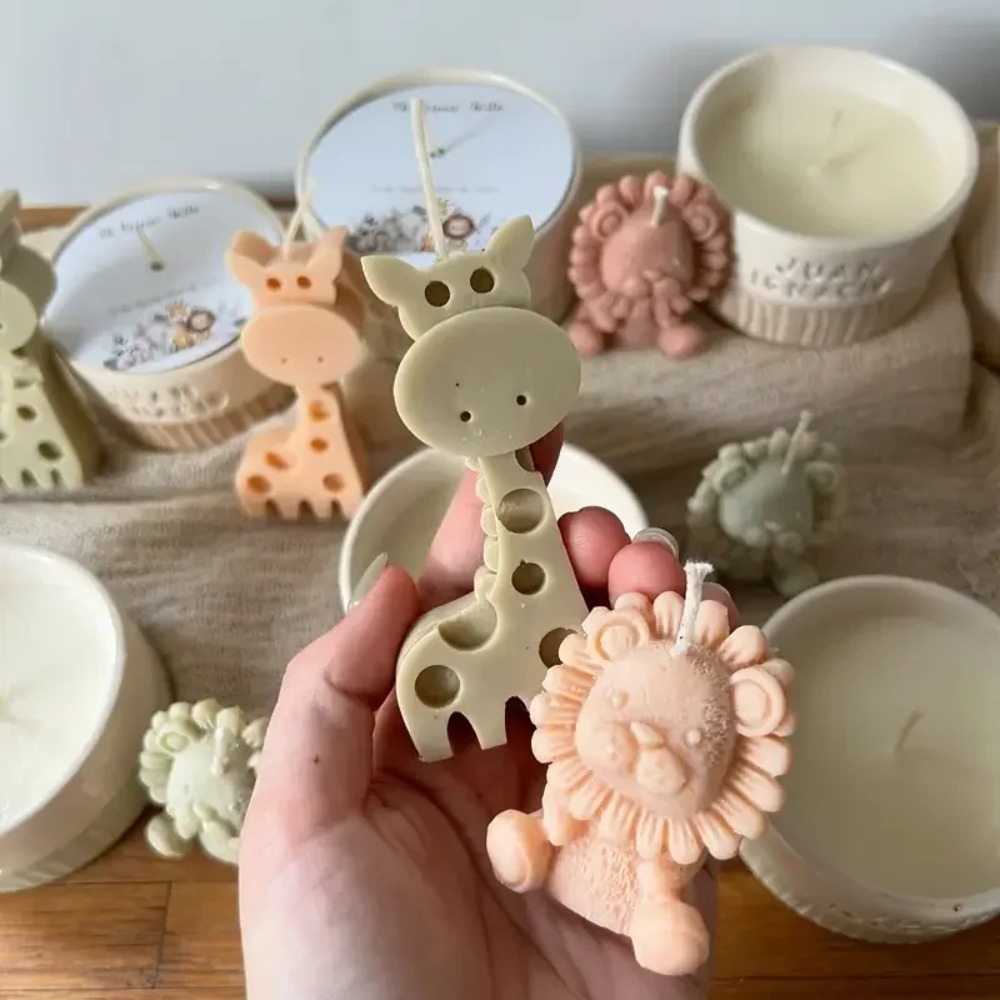 Molde de Silicone Leão e Giraf - Candle Fragrance Supplies avaliação e preço