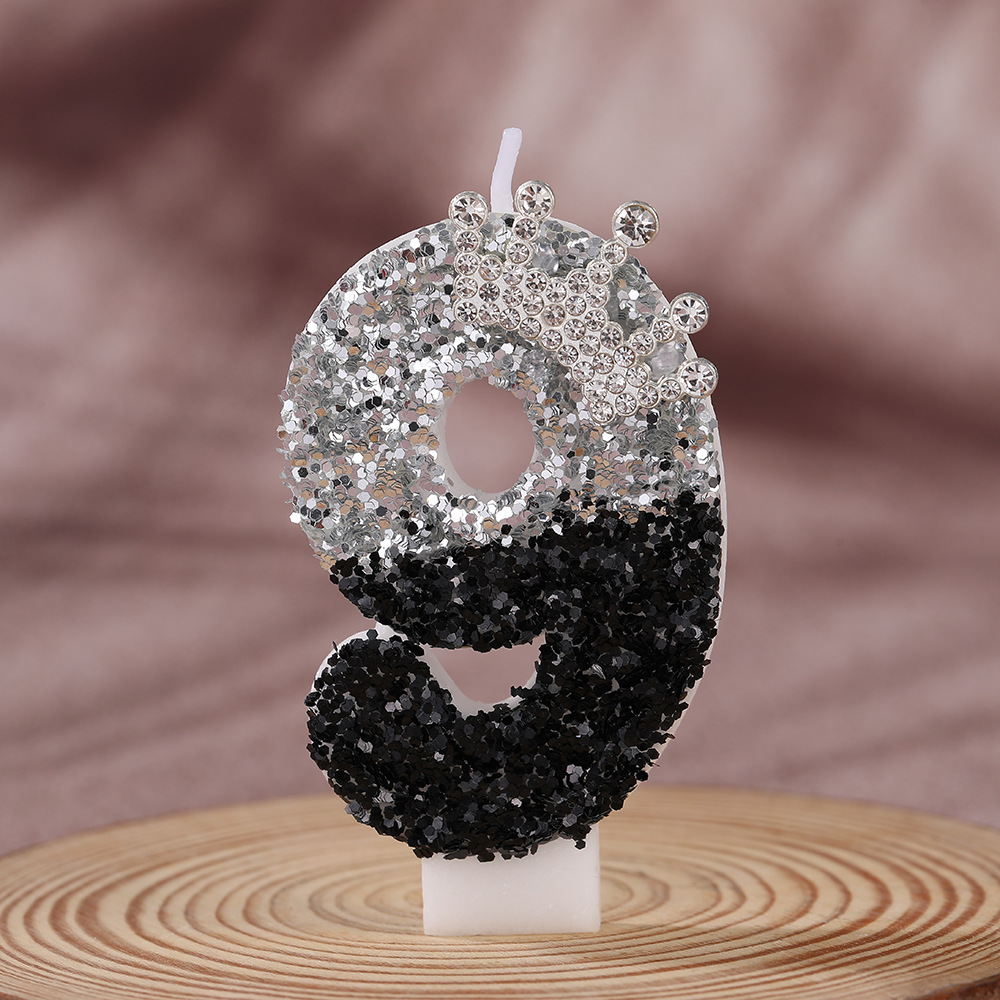 Coroa Gradiente Preto e Prata  - Candle Supply avaliação e preço
